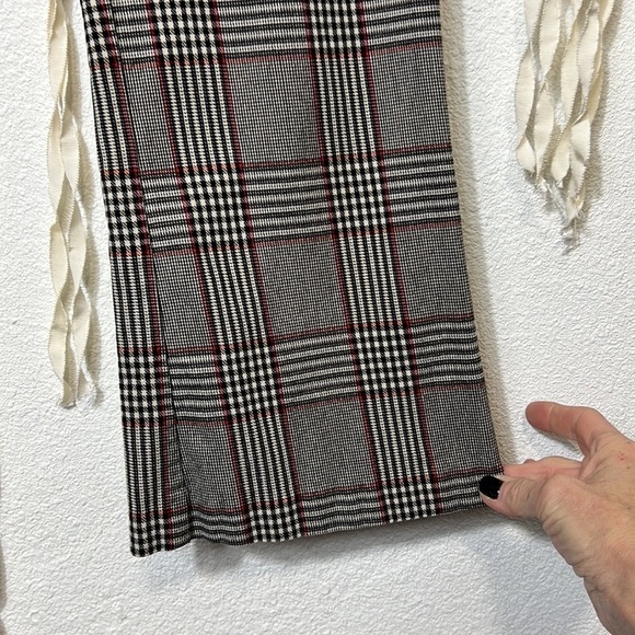 Avenue Montaigne Leo Plaid Crop Flare Size 10 - Picture 4 of 8